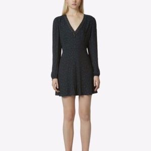 Avec les Filles Studded V-Neck Sheath Dress